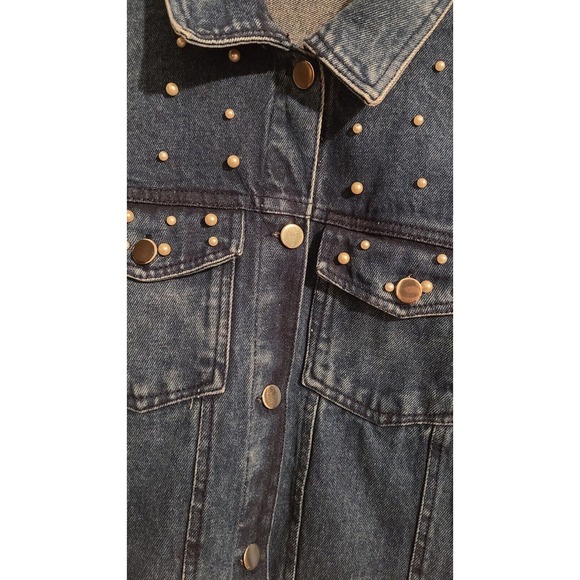 LIVE 4 TRUTH Denim Jacket Womens M Blue Button - Picture 5 of 5